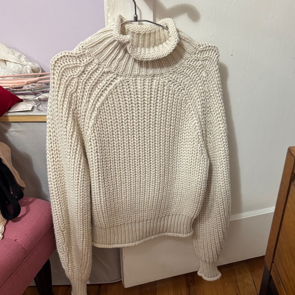 H&M Cozy Cream Turtleneck Sweater